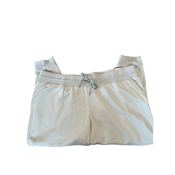 Women's Plus Size Ultra Soft fleece Jogger Pants Light Green 3X - Picture 1 of 7